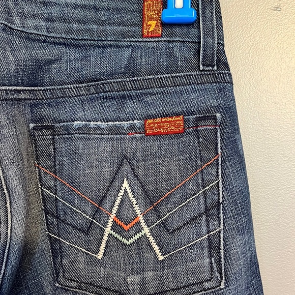 7 For All Mankind Flare Jeans, “A” POCKET, Size 27 - Picture 4 of 5